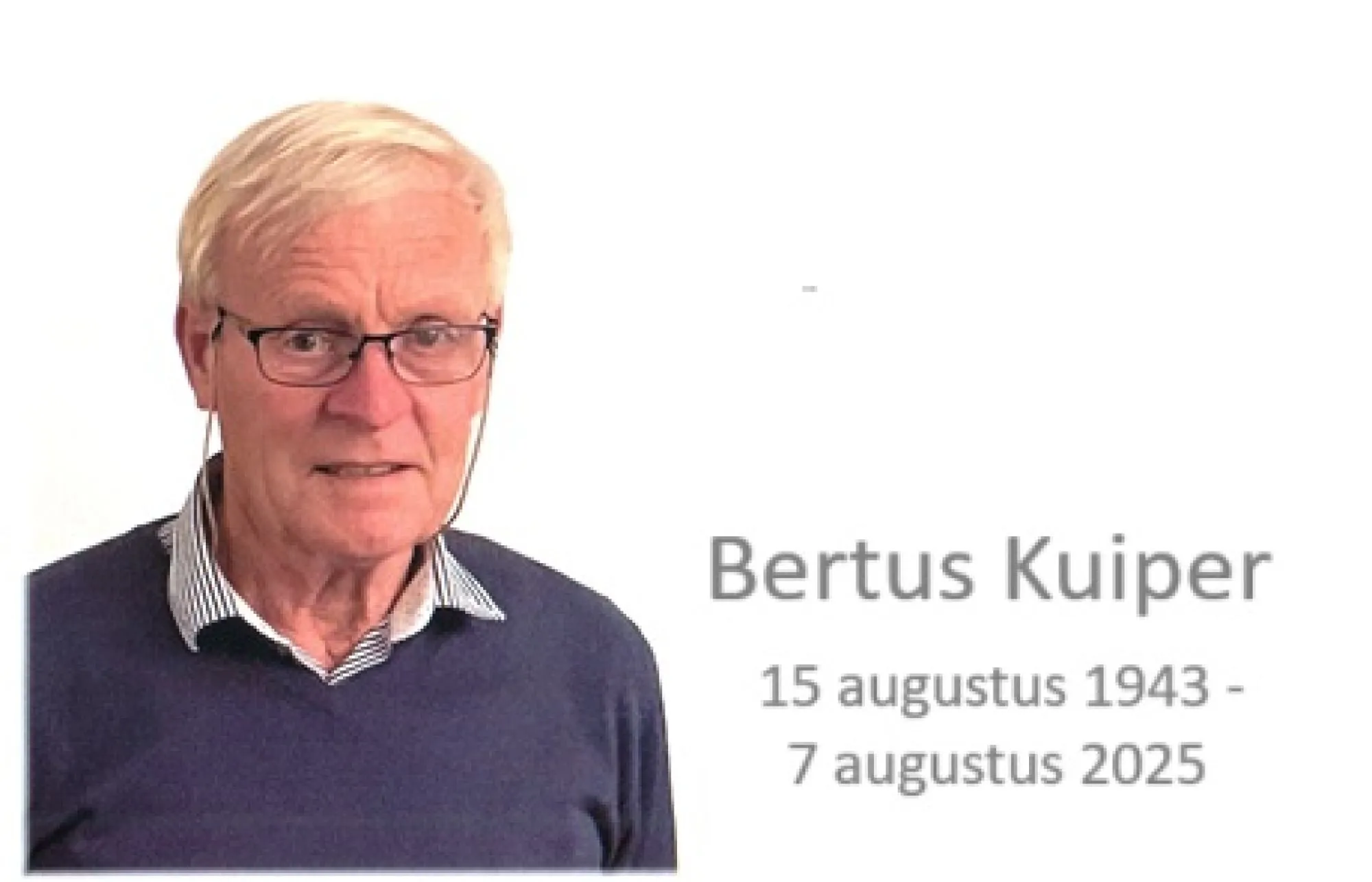 Bertus Kuiper 1943 - 2025